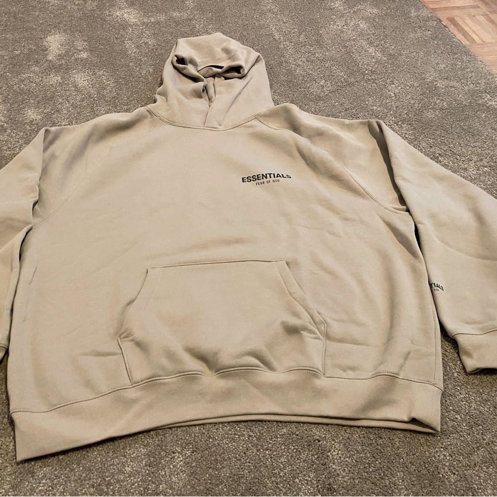 Fear of God Essentials men’s hoodie XXL Tan/Taupe